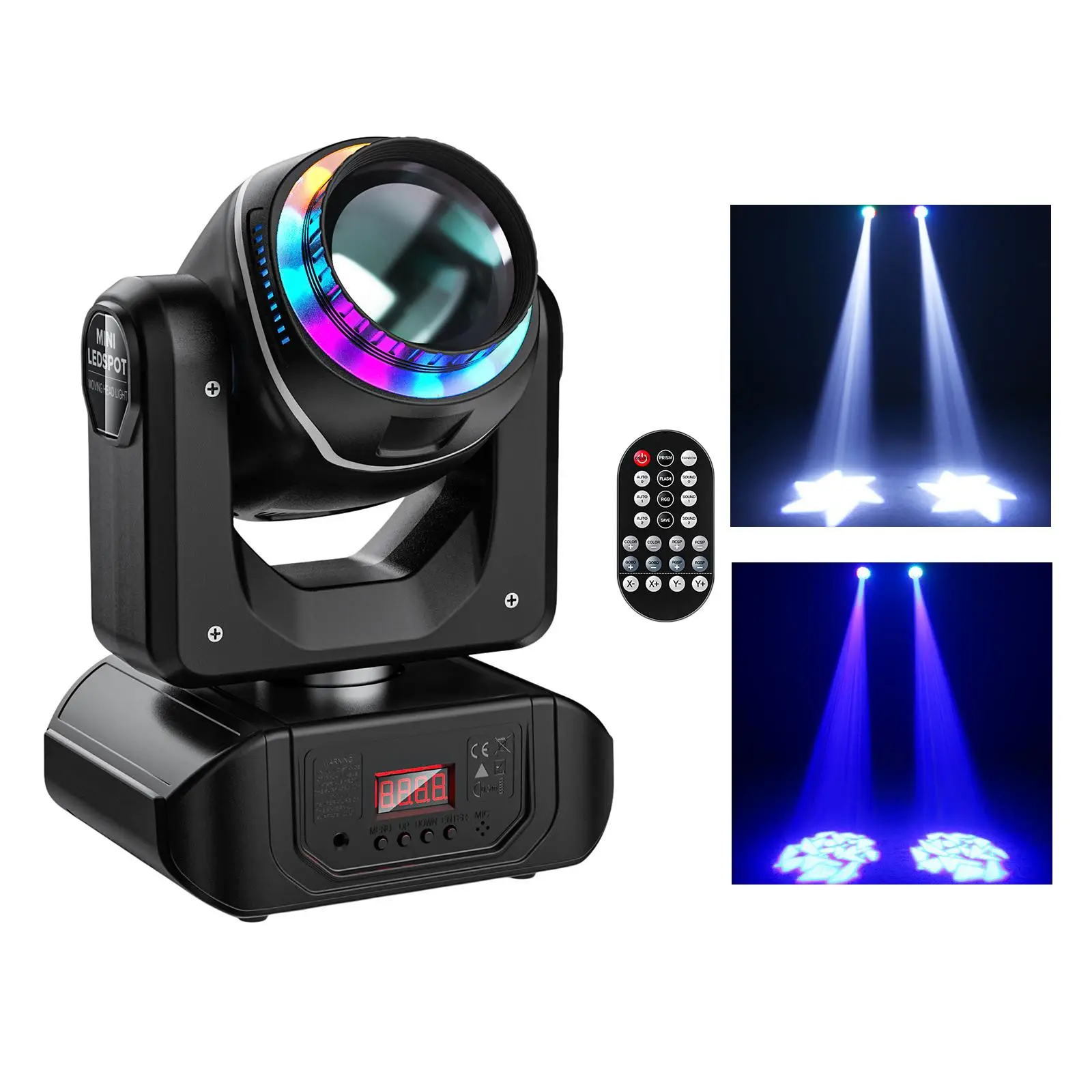 Moving Head Light Sound Activation Control Stage Lights for KTV DJ Party