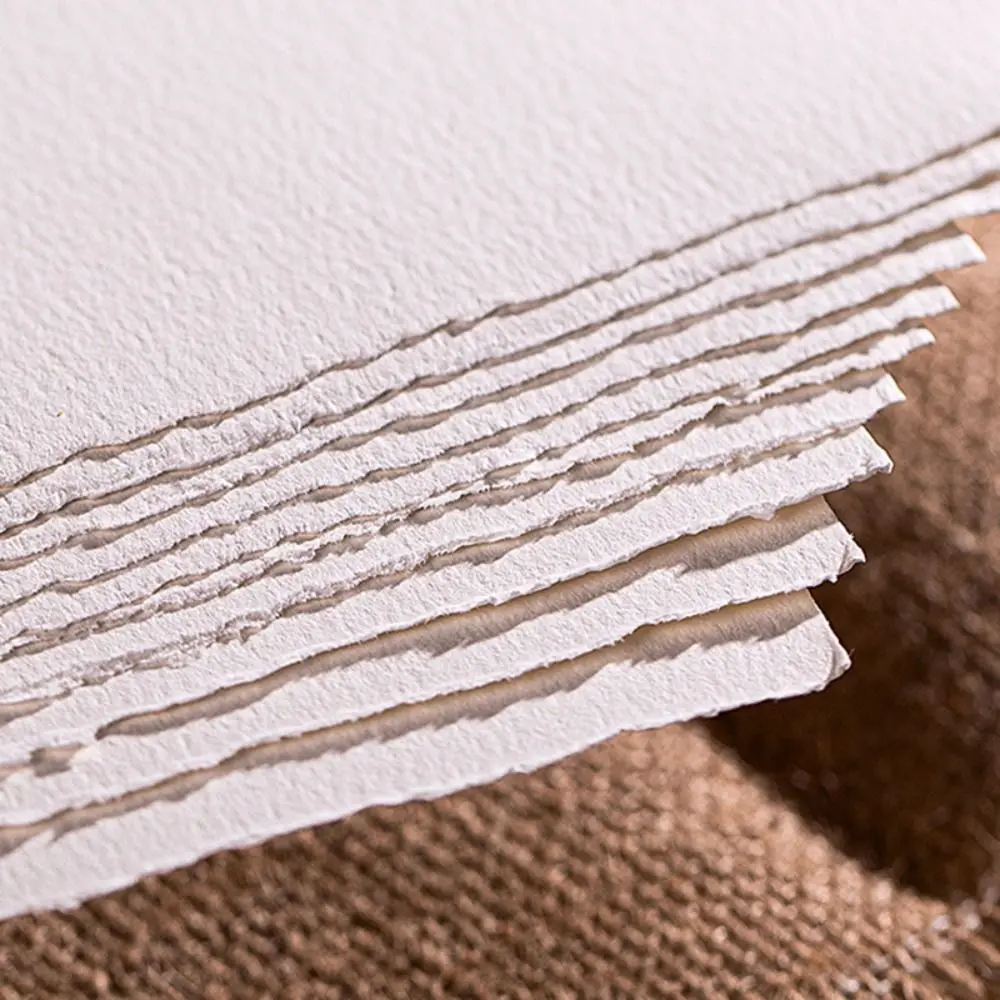 10pcs New Cotton Watercolor Paper A4/A5/A6 Hand-torn Edges Drawing Paper Medium-texture Painting Paper Painting Coloring