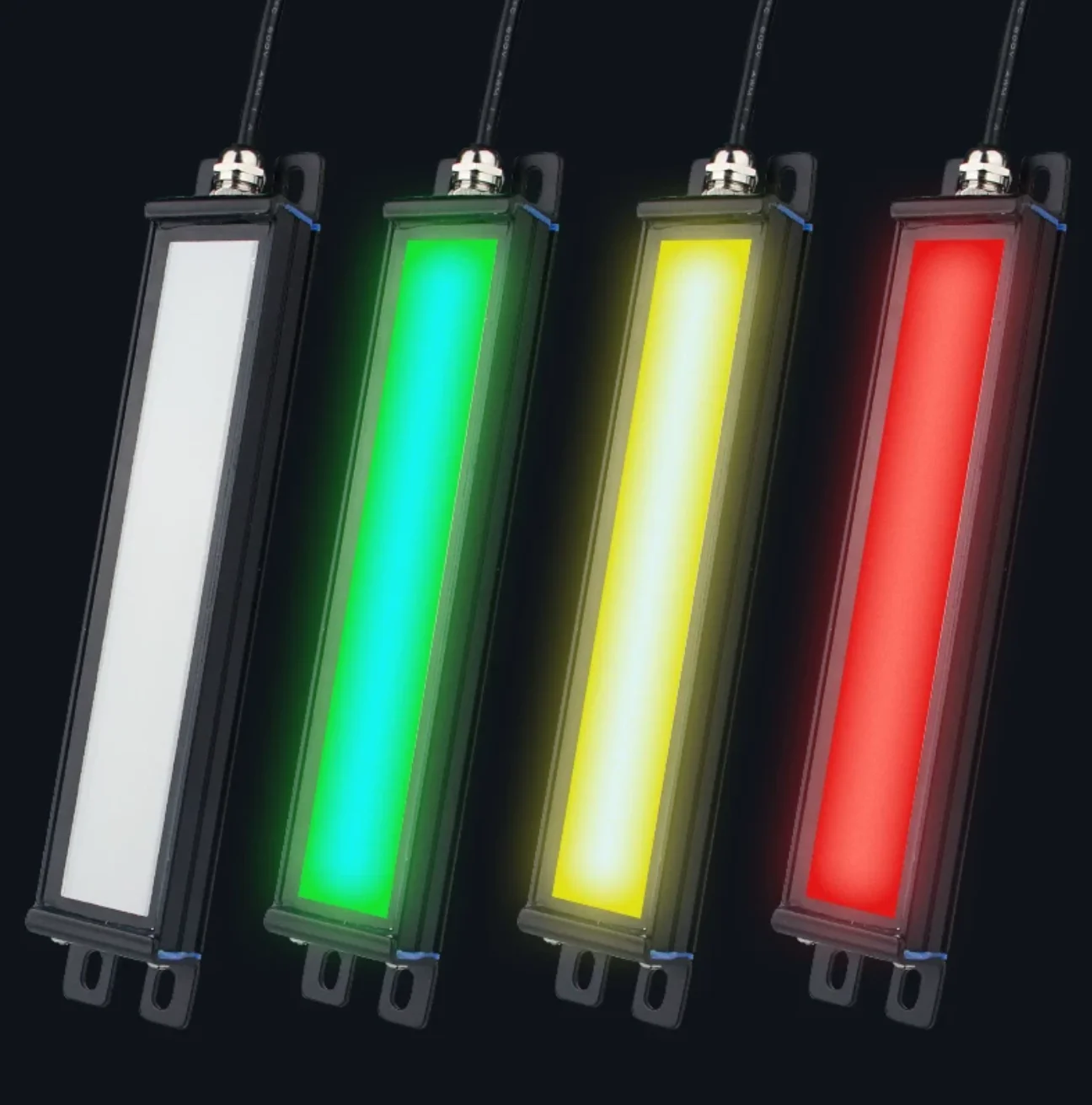LED Warning Light 3 Color Bar Signal Lamp Red Yellow Green DC24V IP67 Waterproof Oil-Proof Industrial Machine Tool Indicator H5