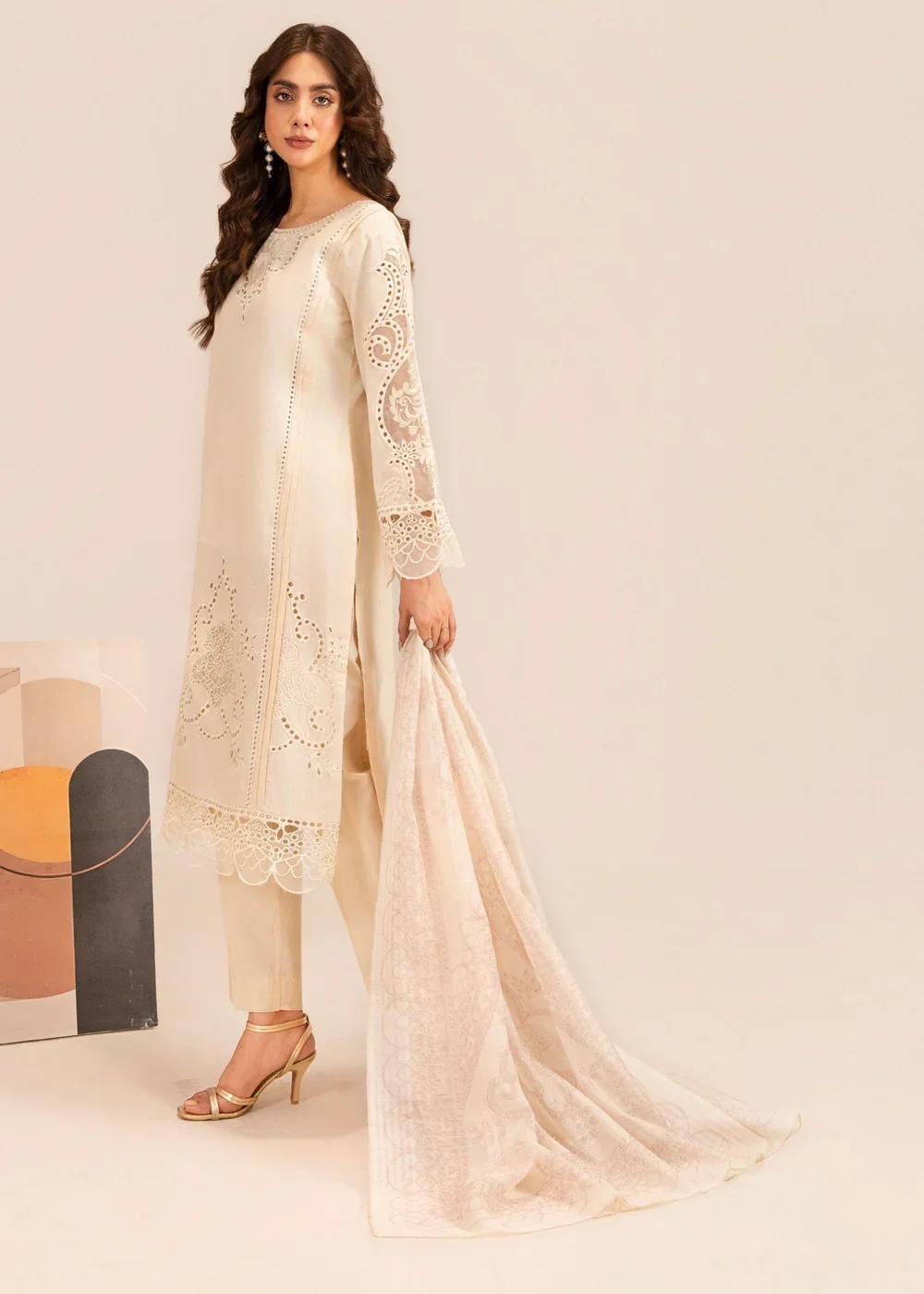 Pakistan Indian Women's 3-Piece Traditional Clothing Set Pure Cotton Ethnic Wear Comfortable Casual muslim Outfit