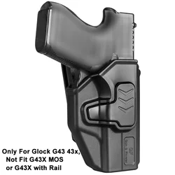 Only Compatible with G43 G43x,Not Fit G43X MOS or G43X with Rail,OWB Holsters,Outside Waistband Carry Holster,Right Hand