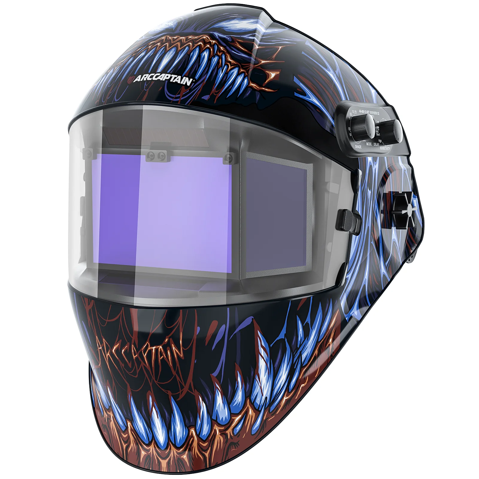 QDHWOEL Large View Auto Darkening Welding Helmet Wide Shade 4-9/9-13 for TIG MIG ARC Cut and Grind