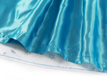 Snow Queen Princess Dress 6 Kids Girls Cospaly Snow Queen Elsa Cape Costumes Kids Carnival Party Prom Gown Children Clothes Elsa Princess Dresses 6