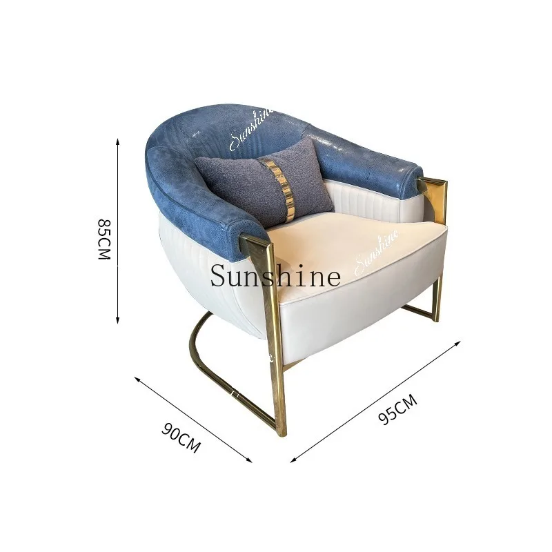 Light luxury post-modern sofa villa living room 123 combination leather solid wood high-end TF