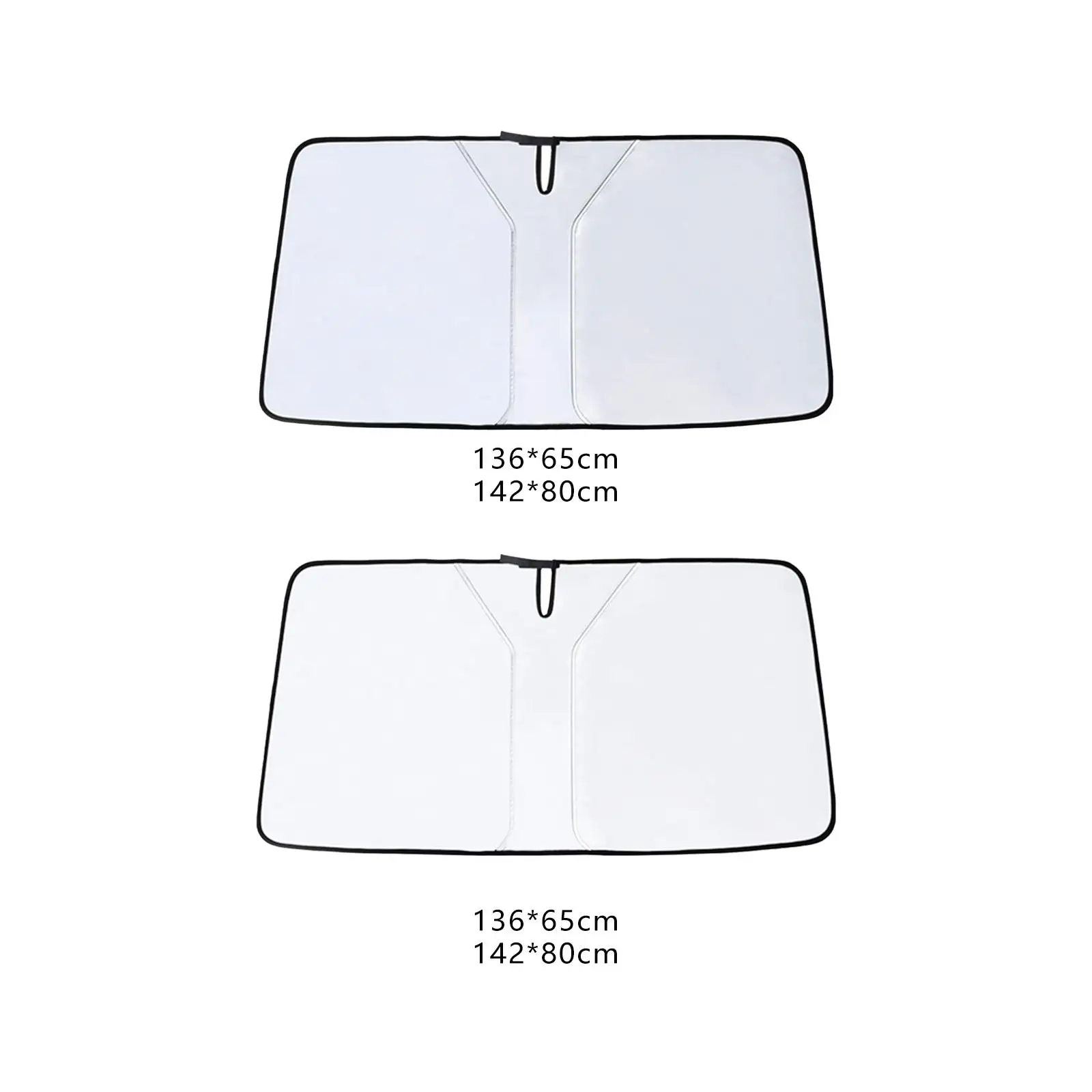 Windshield Sunshade Foldable Heat Shield Sun Visor Protector for Sedans