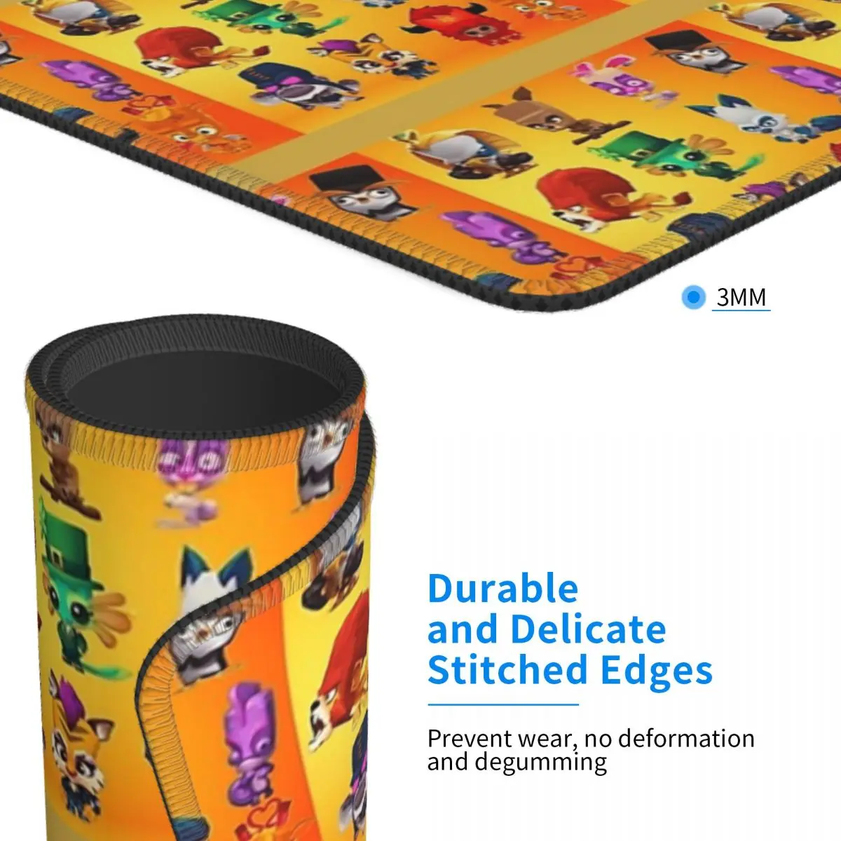 Zooba Battle Arena Mouse Pad Teclado de computador Tapete de mouse Gamer Laptop Tapete de mesa Acessórios de escritório Tapetes de mesa