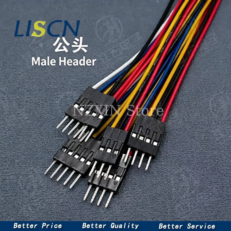 10PCS 2.54MM Dupont Line Male to Male + Female and Female to Female 1P2 3 4 5 6 8 9 10 12 Pin Dupont JUMPER CABLE WIRE FOR PCB