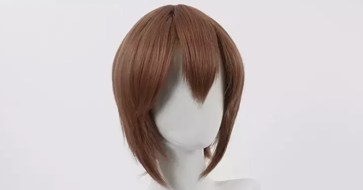 Meu amigo de cervo Nokotan Noko Shikanoko Cosplay perucas 35 cm cabelo sintético marrom