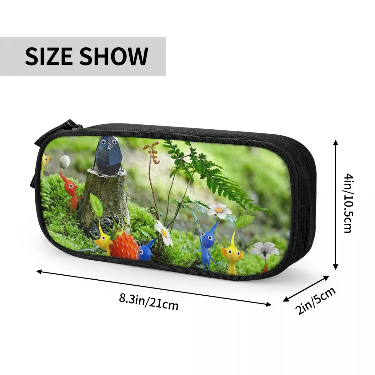 ピクミン 4 鉛筆ケース学生学校ペンボックス鉛筆バッグ大容量鉛筆ポーチ収納文具用品