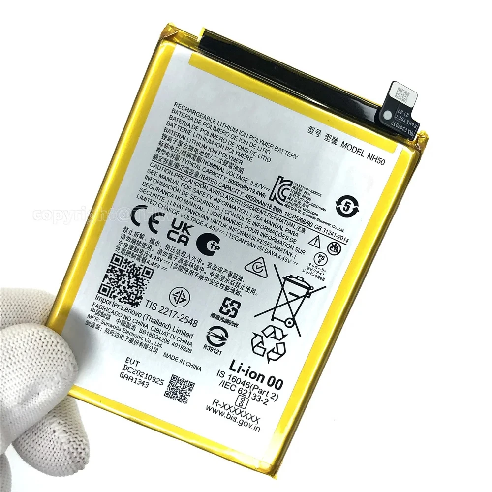 New Original NH50 Battery For Moto G22 XT2231(2022) E13 XT2345(2023) G 5G 2023 E32S G13 XT2331-2(2023) + Free Tools 5000mAh