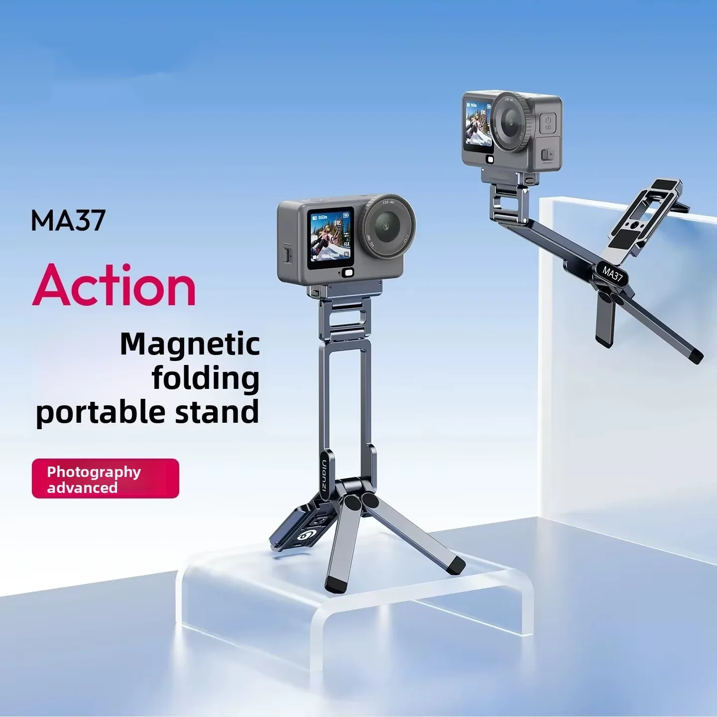 Quick‑Release Mini Tripod Overhead Handle 1/4 Thread Arca‑Swiss Base Portable For DJI Osmo Action 6 Osmo Nano Outdoor Shoot