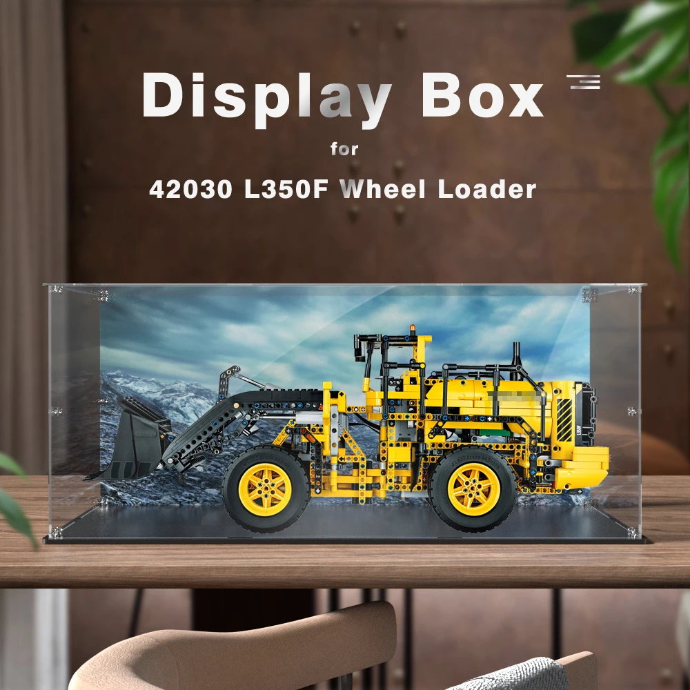 

Acrylic Display Box for Lego 42030 L350F Wheel Loader Dustproof Clear Display Case (Toy Bricks Set not Included