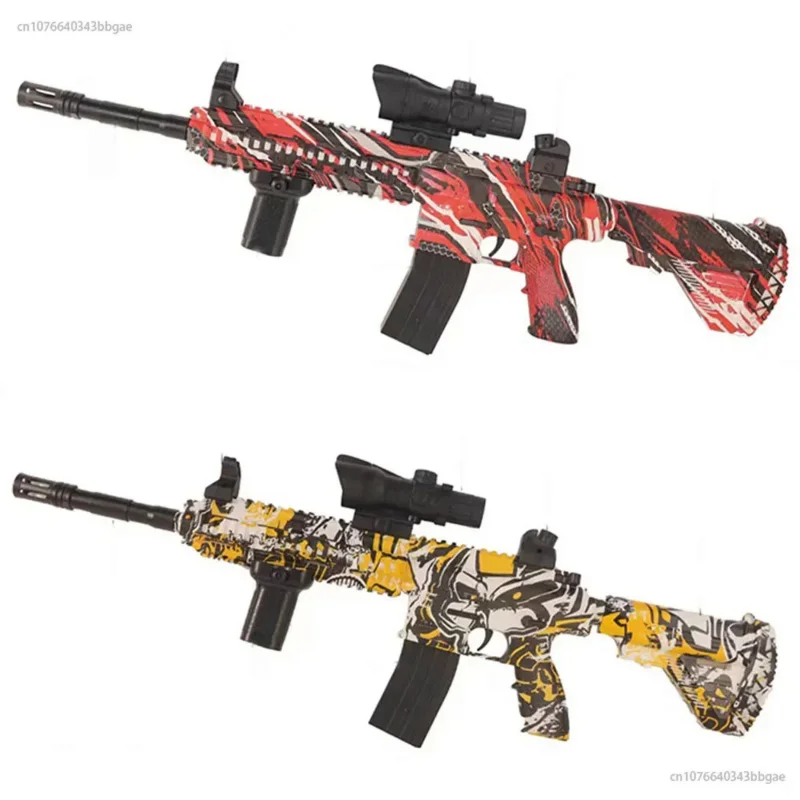 Gel Gun Electric Water Ball  Toy Gun M416 Full Accessories Rifle Airsoft Cs Fighting Outdoor Game For Children Fake Gun