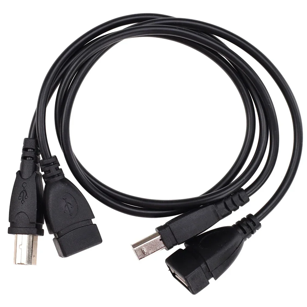 100Pcs 50Cm Usb 2.0 Type A Female Naar Usb B Male Scanner Printer Extension Adapter Cable Cord