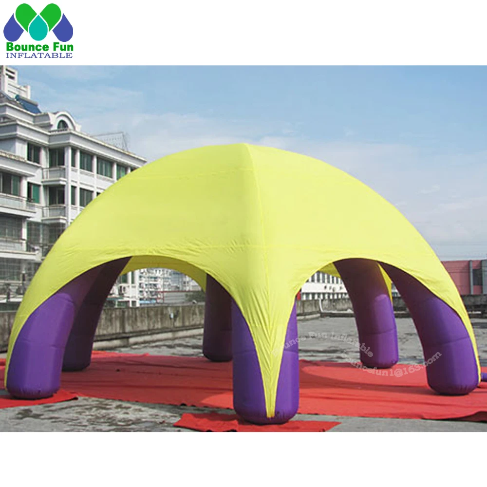 Nuevo refugio de fiesta grande colorido de 26 pies, tienda inflable con cúpula de araña, casa de marquesina de arco soplado por aire, viene con soplador para la venta/alquiler