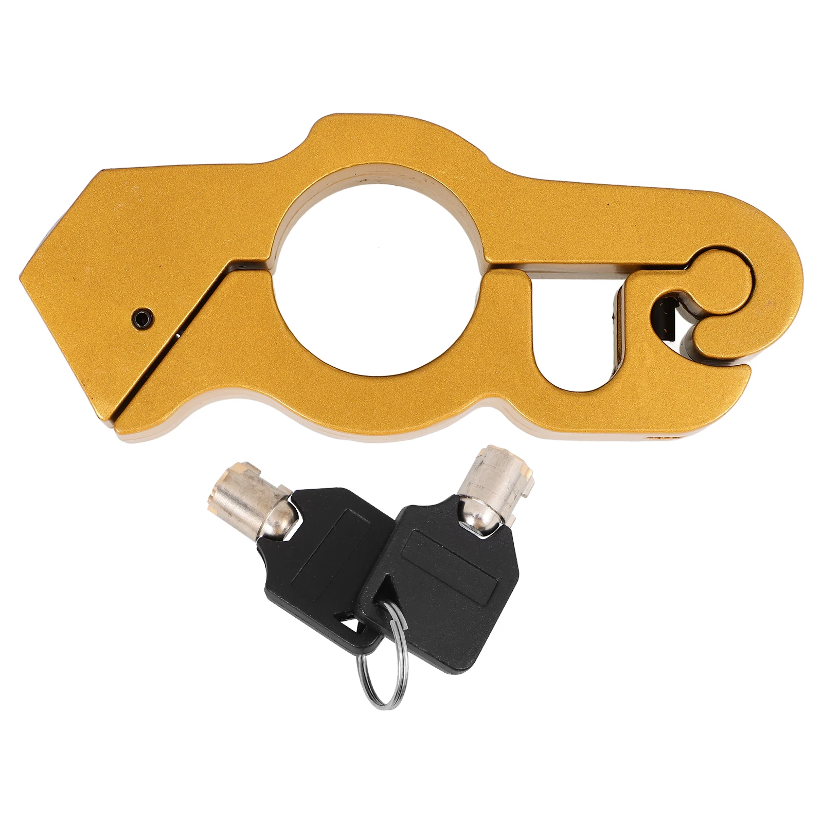 

Universal Handlebar Brake for Motorbike Motorcycle Scooter Alloy Throttle Security Lock Gold Sturdy Lightweight Easy