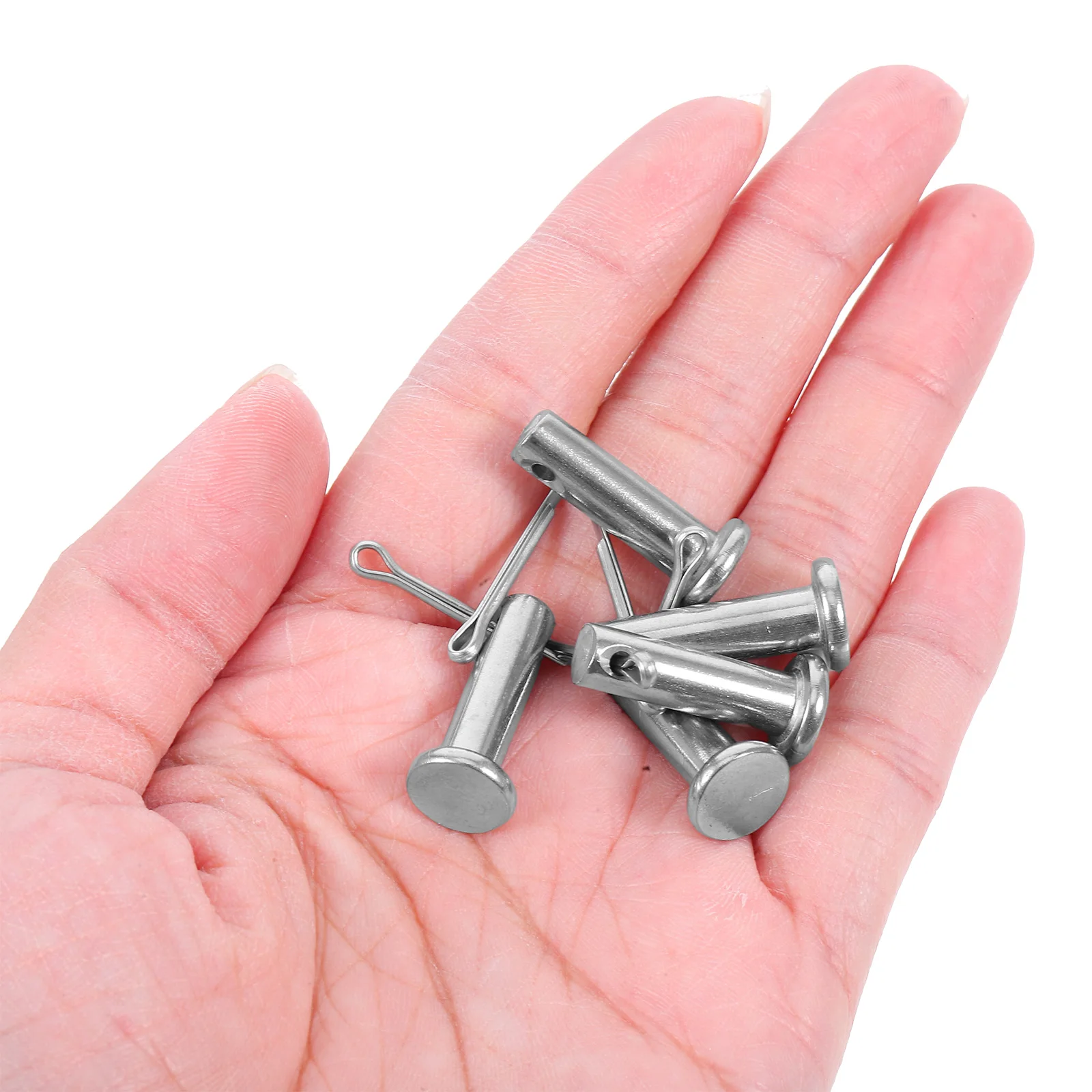 1 set 304 Stainless Steel Pin Jewelry Findings Head Pins Flat Clevis Coupling Scaffold Flange Alignment B Type Cylindrical Hole