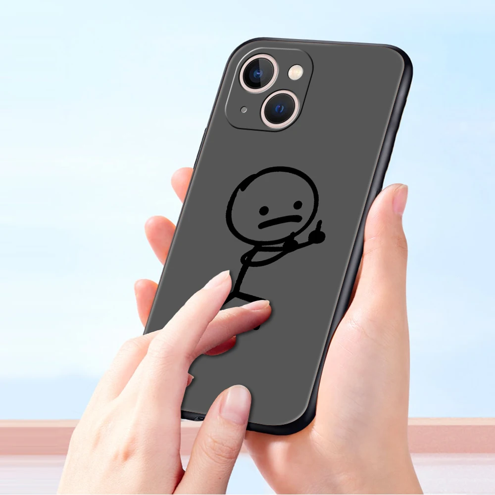 

Phone Case Cover for iPhone 16 15 14 13 12 Pro Max 16e 11 Pro Max 7 8 Plus XS Shockproof Soft TPU Shell Cartoon Matchman Capas