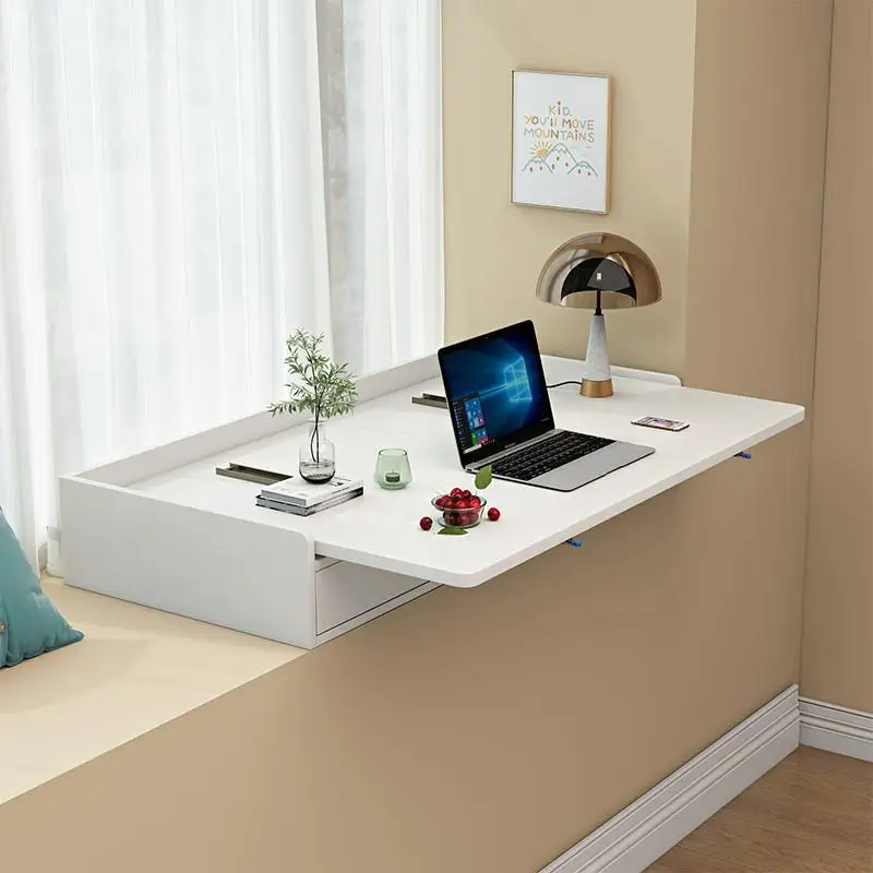 

For bay window table retractable desk storage cabinet integrated household bedroom pull-out learning desk storage cabinet