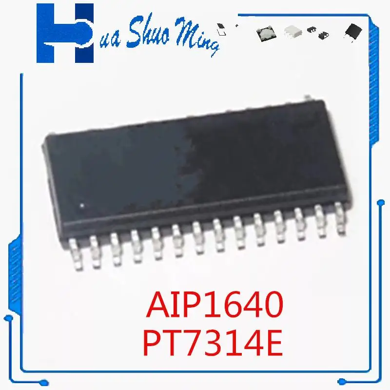 10Pcs/Lot    PT7314E  AIP1640 SOP28