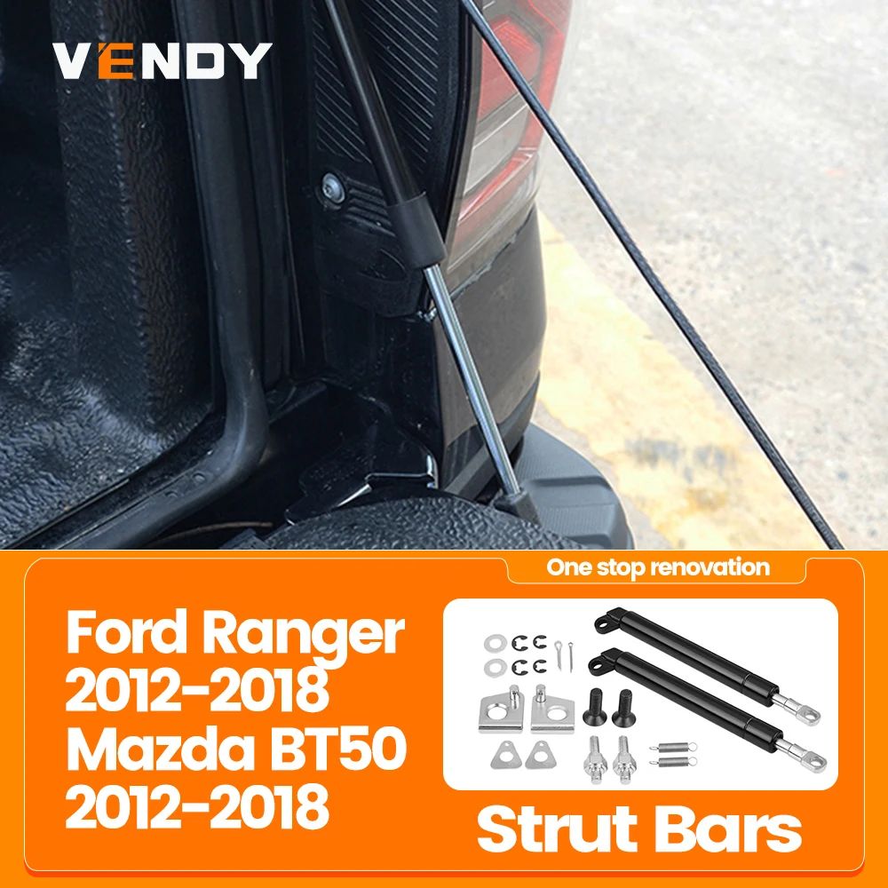 Rear Tailgate Strut For Ford PX Ranger 2011-2018 Mazada BT-50 2012-2018 2pcs Gas Shock Damper Lift Slow Trunk Support Rod