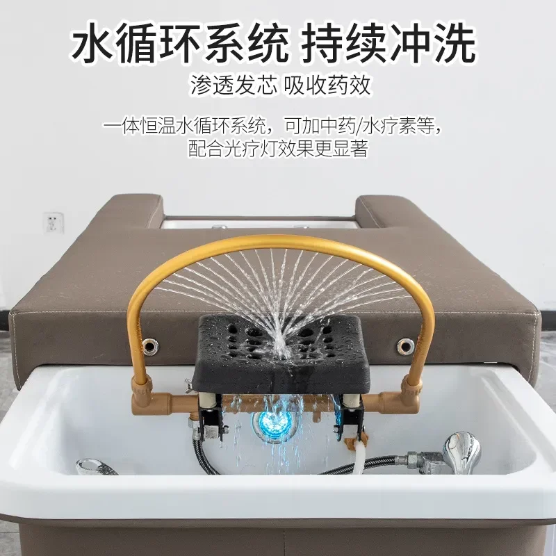 Bojo Barber Shop Foot Shampoo Bed Beauty Massage Ear Bed Hair Special Water Circulation Head Therapy Thai Bed