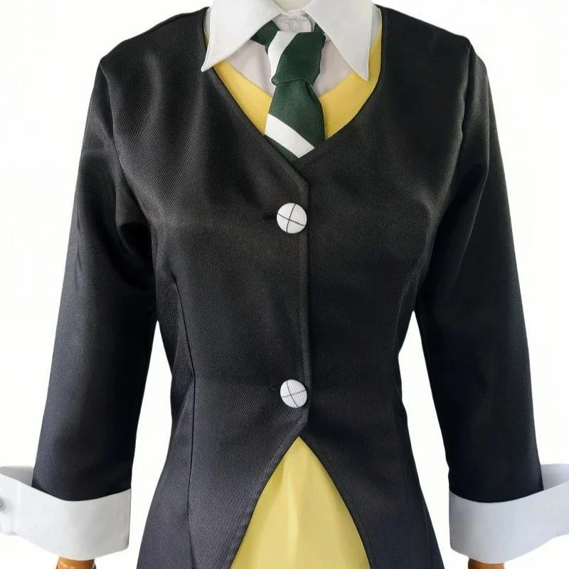 Costume de cosplay COSSoul Eater Maka Albarn, veste, jupe, perruque, ensemble uniforme d'anime Death Shokunin pour femme, tenue de fête sexy
