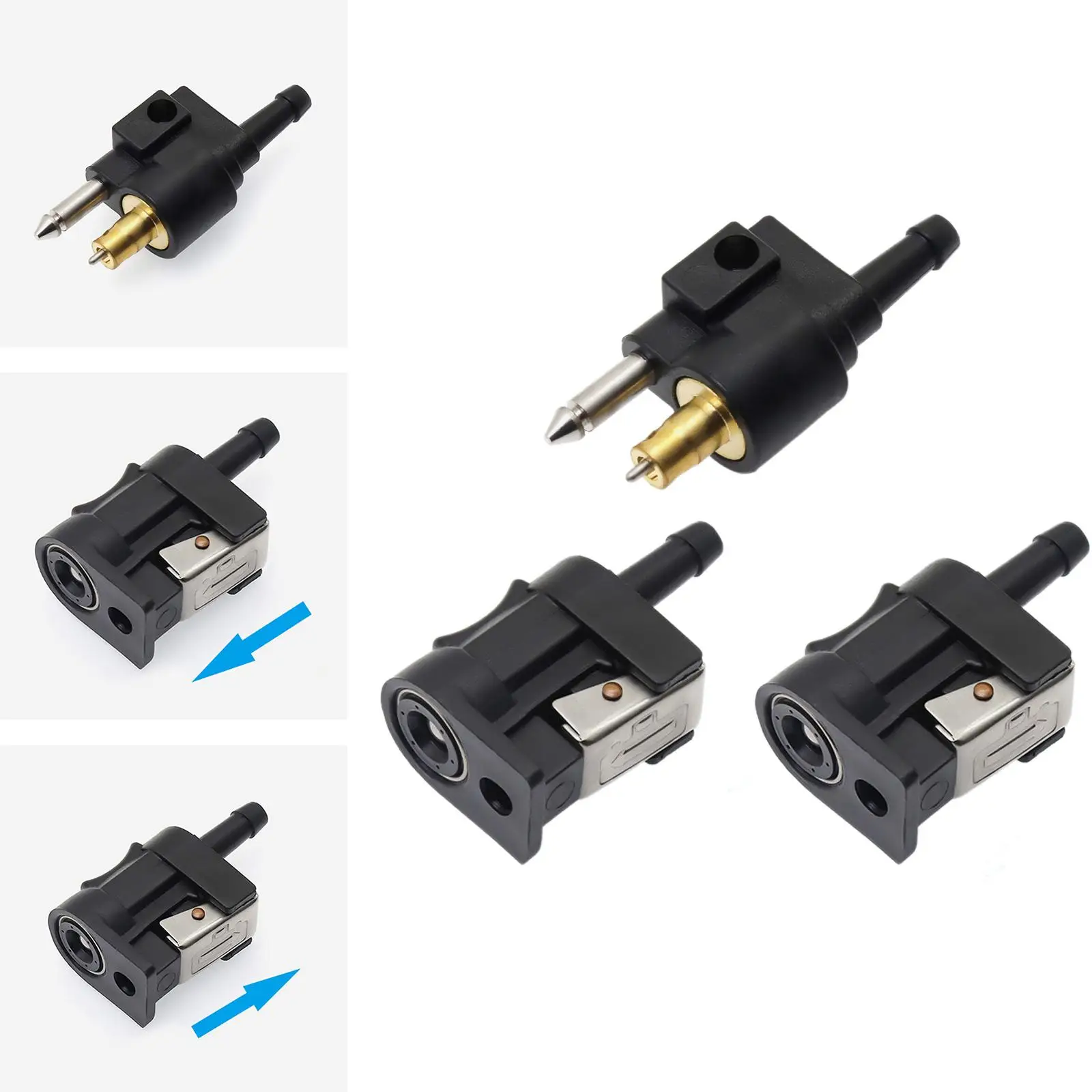 

Premium Fuel Line Connector Easy Install Boat Motor Pipe Adapter Joint Tube Set Accessories for Outboard