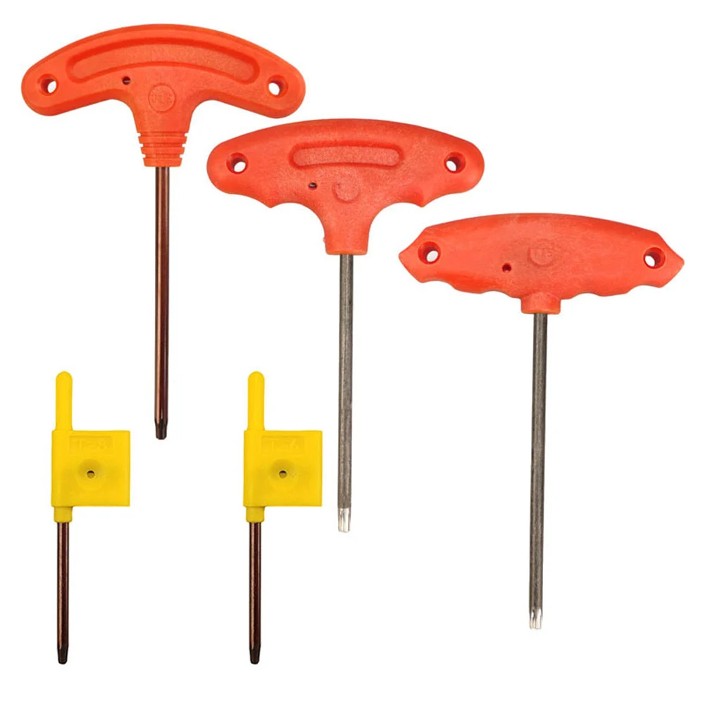 T6/T8/T15  Screw Driver T Shape Inner Hexagon Spanner Key Screwdrivers Handle Repair Screw Driver Wrench Hand Tools