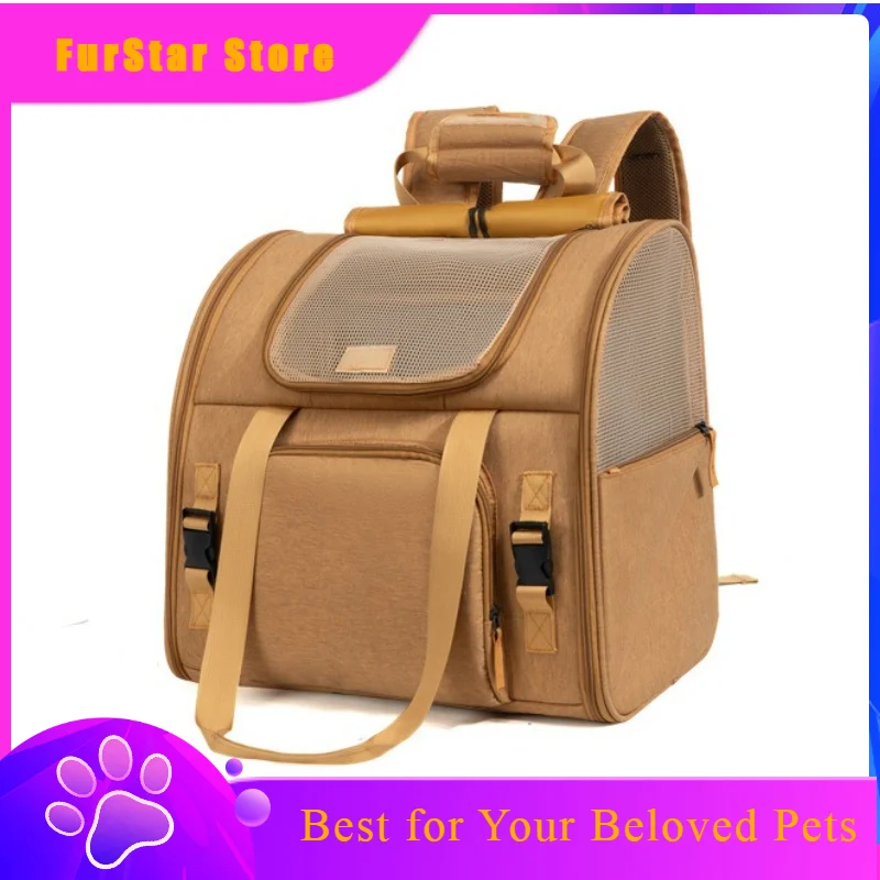FurStarFold Handbag Cat Carriers Cats Products Backpack Fashion Cat Carriers Multifunctional Nylon Home Sac À Chat MH40MB
