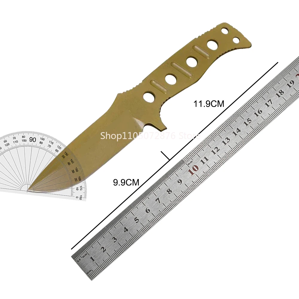 375 Portable Adamas Plain Drop Point Outdoor EDC Fixed Knife Wilderness Hiking Fishing Utility Knives Camping Hiking Daily Tools