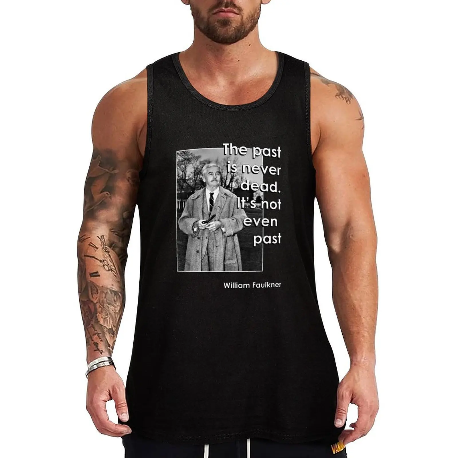 

William Faulkner Tank Top vest men clothes for men bodybuilding