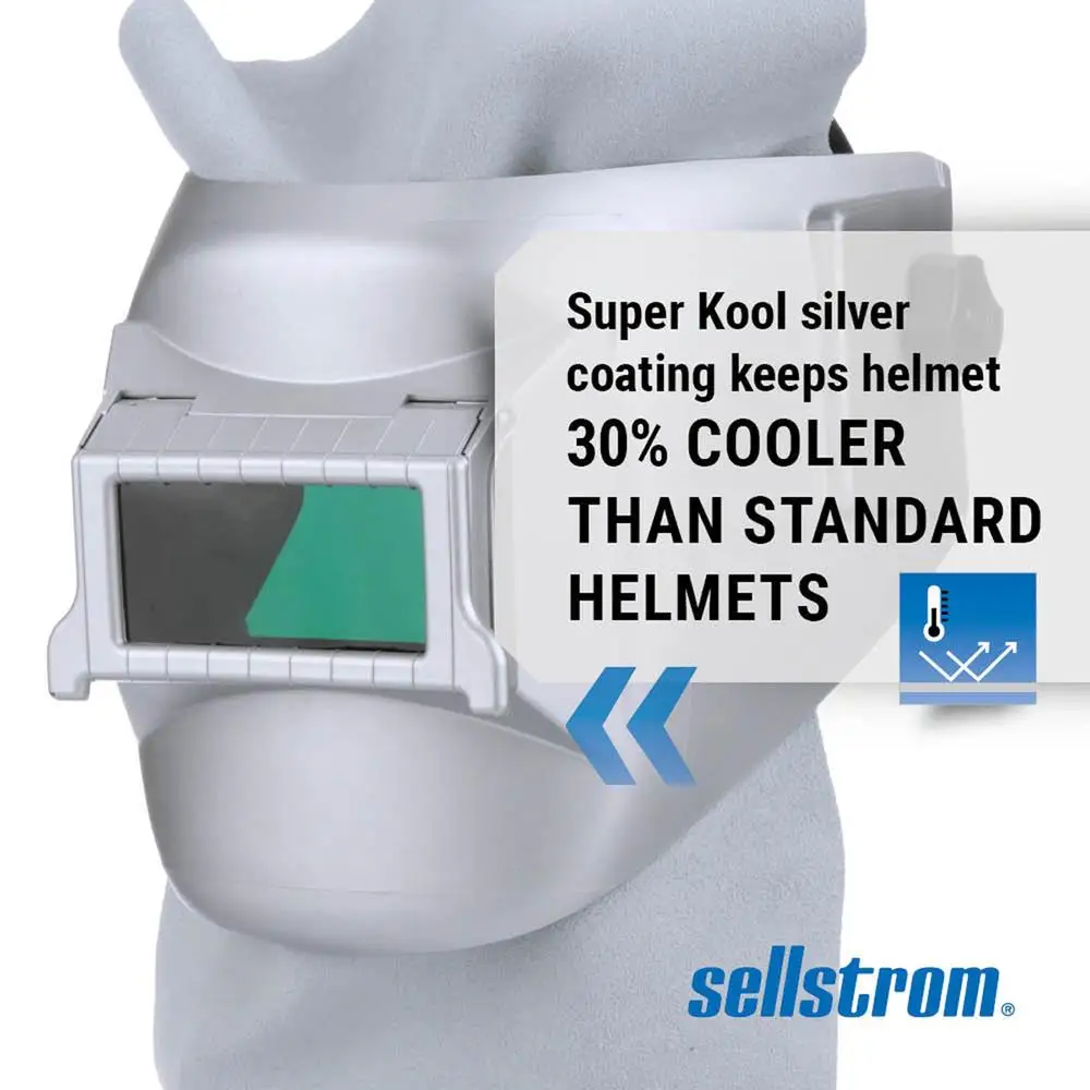 Lashelm Sel-Snap Easy Loading Super Kool ANSI Z87.1 Ratelhoofddeksel met snelle ontgrendeling