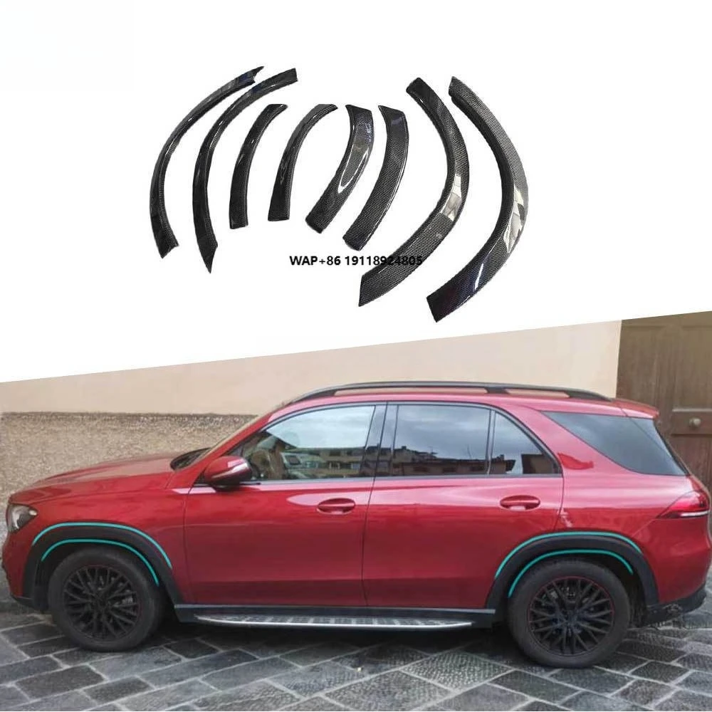 

Бампер из углеродного волокна, боковое колесо, комплекты кузова для бровей, защита автомобиля для Benz GLE W167 GLE SUV, стандарт 2020+, Стайлинг автомобиля