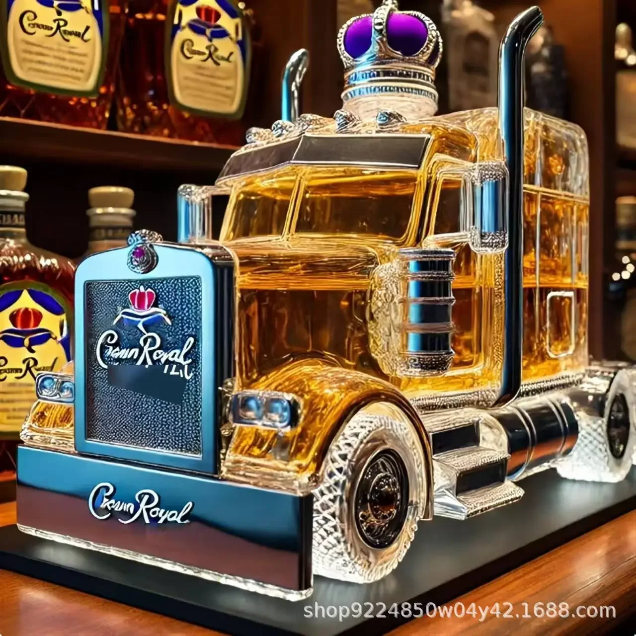 Nueva botella de whisky semicamión única, perfecta para botellas de whisky, regalos de decoración para el hogar y la Bar