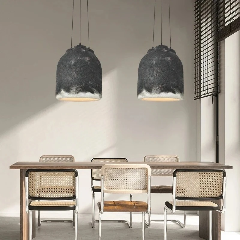 2026 Designer Wabi Sabi Chandelier Coffee Model House Personality LED Creative Table Bar Kitchen Pendant Lamp E27 G80 Light Bul