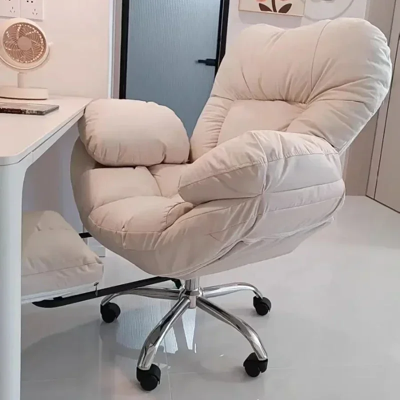 

Backrest Chair Household Computer Desk Leisure Reclining Lazy Sofa Comfortable Sedentary Study Cadeira Dining Chair Furniture