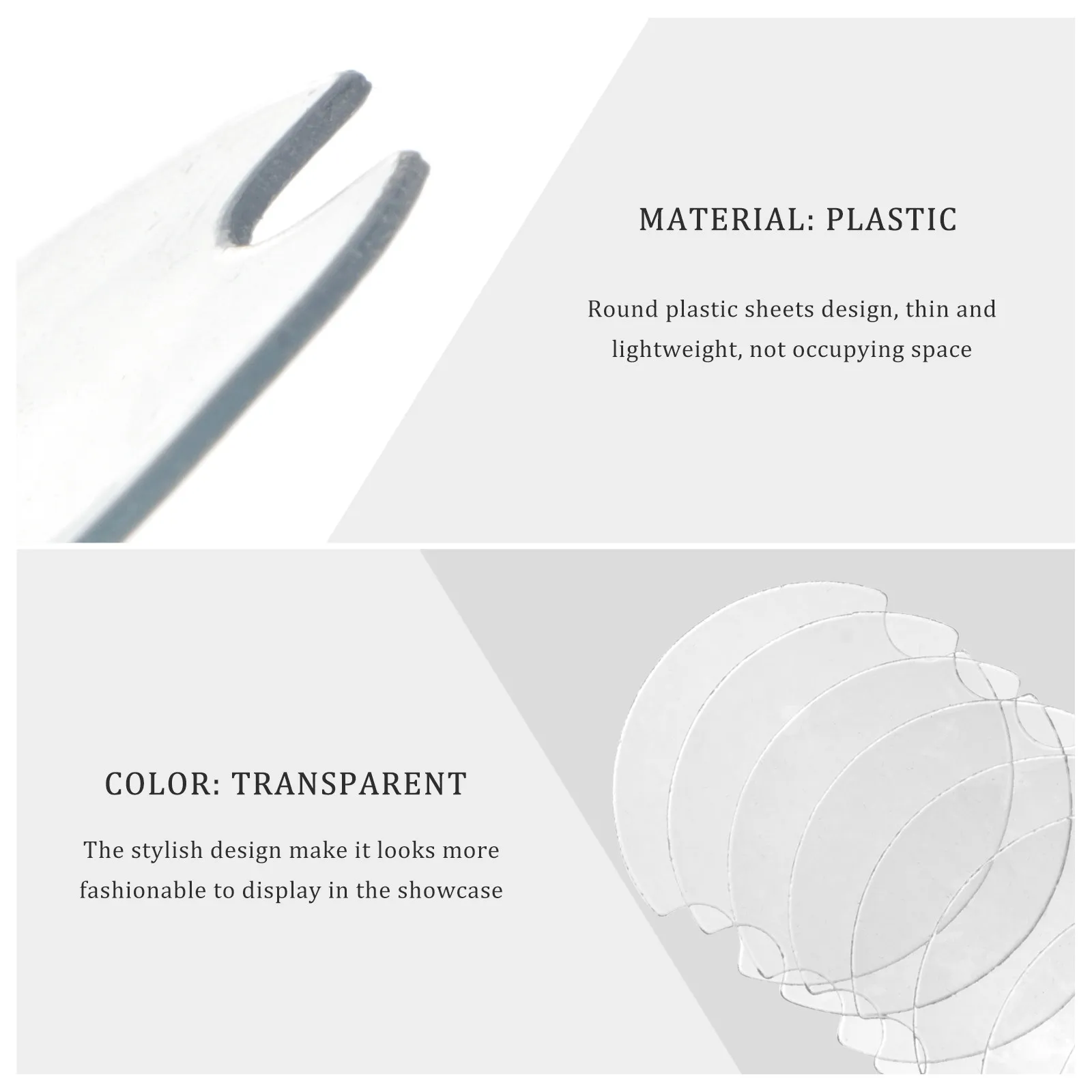 

100Pcs Ring Display Card Slots Creative Round Plastic Sheets Jewelry Organizer Stand Storage Holder for Shop Home Use