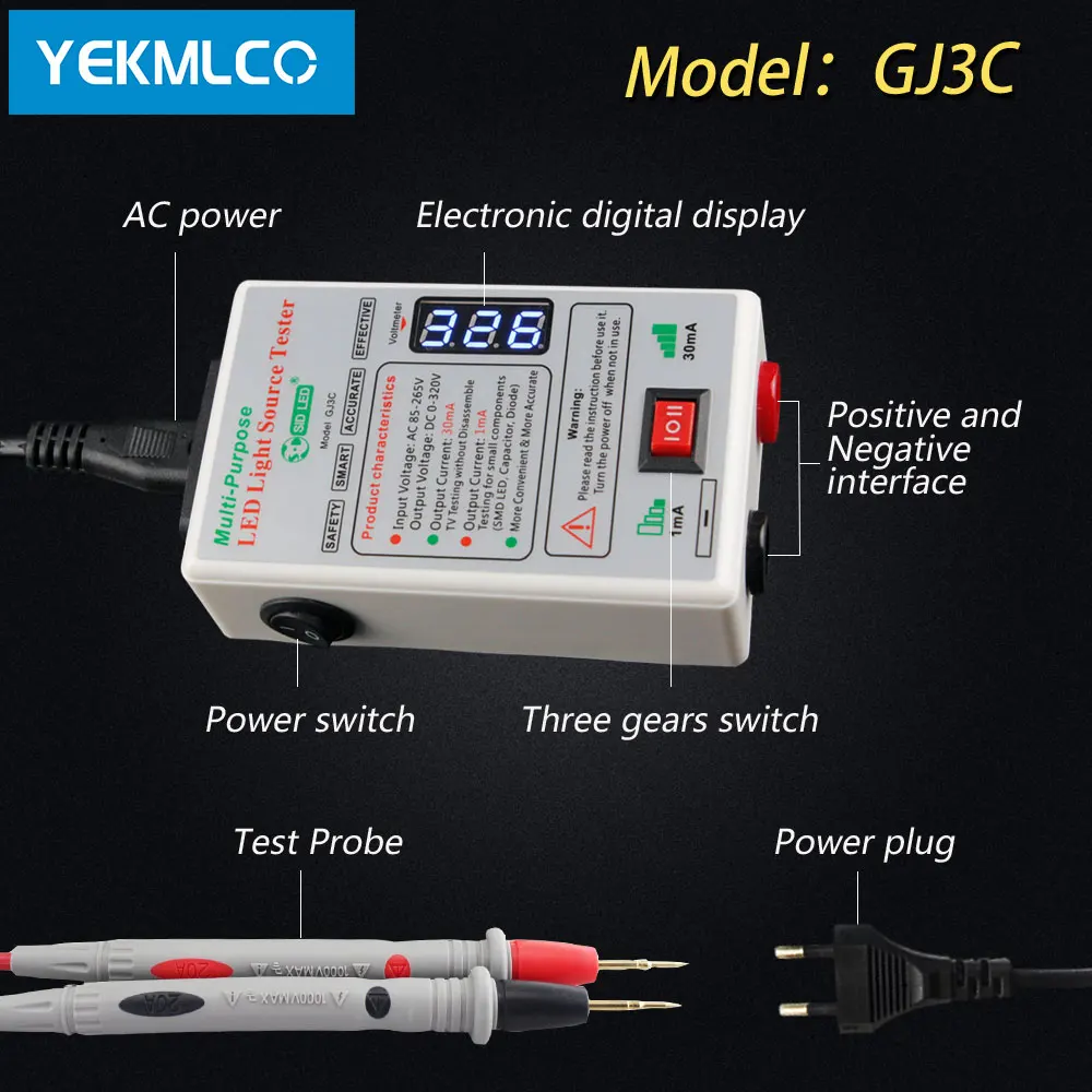 LED Tester 0-320V TV Backlight Tester Multipurpose Screen Repair Tools without Disassemble LED Bead Lamp Strips Check Device