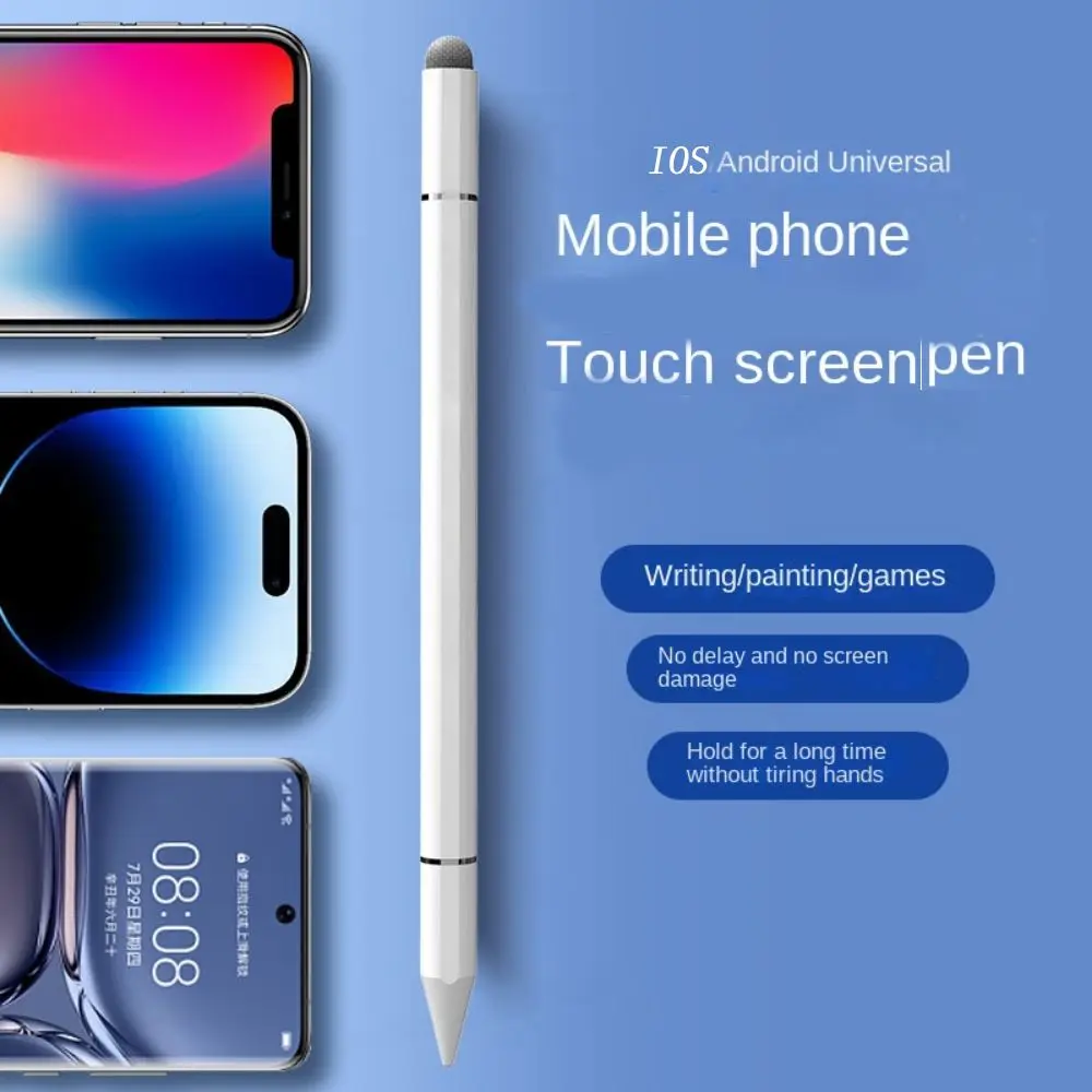 

Double Rubber Head 3 in 1 Stylus Pen Phone Drawing Multifunction Tablets Pen 3 In 1 Universal Screen Touch Pencil