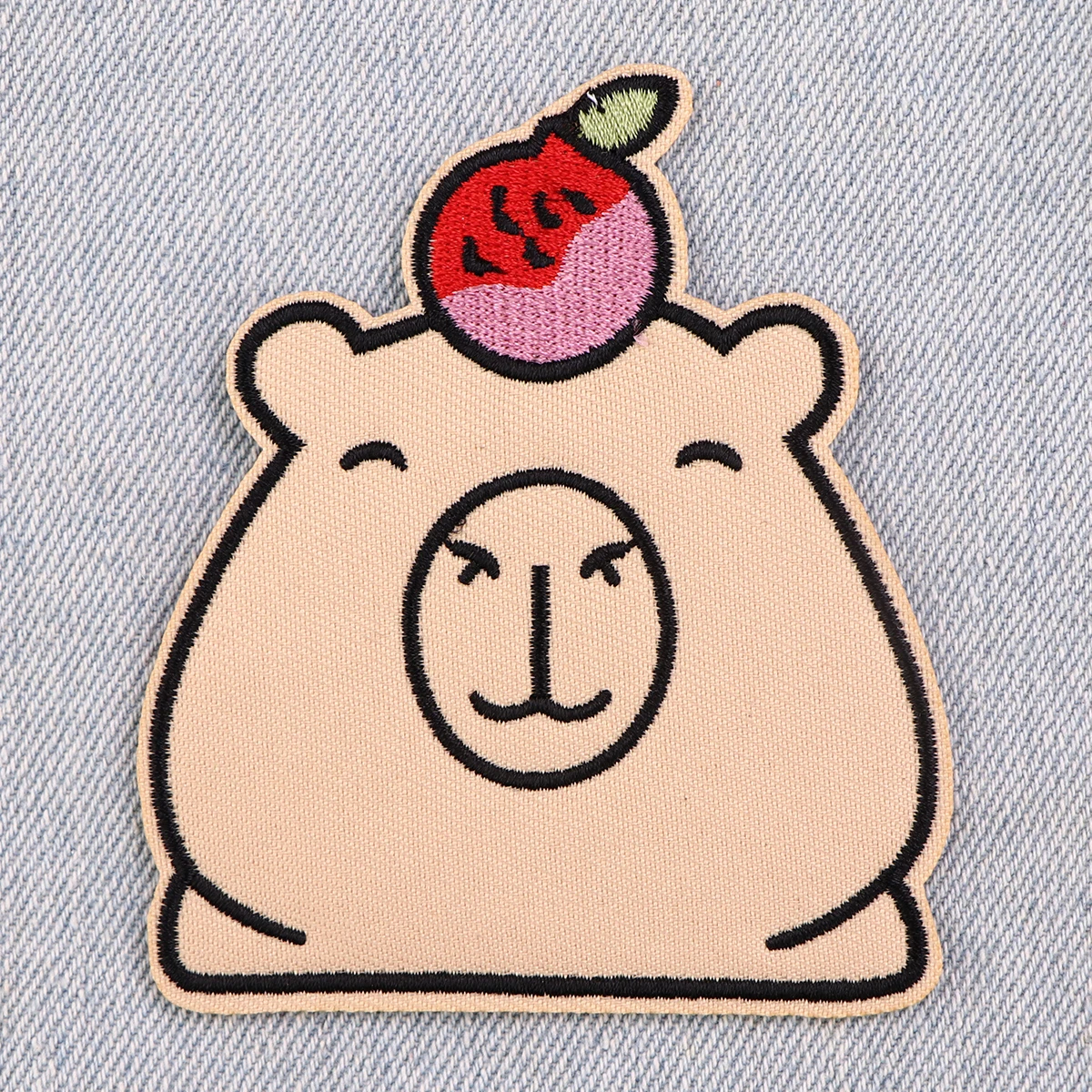 Cute Capybara Embroidery Patches For Clothing Patches For Clothes Cartoon Animal DIY Iron on Patch On Clothes Stickers