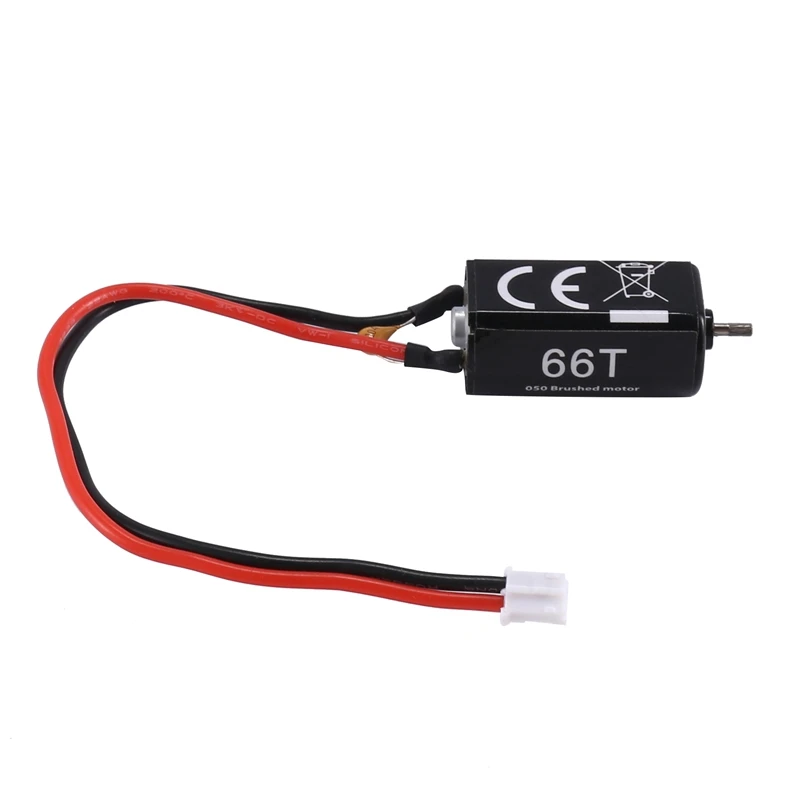 050 66T Brushed Motor & 30A ESC & 2 White 2 Red LED Light For Axial SCX24 1/18 1/24 1/28 1/32 RC Car Upgrades Parts