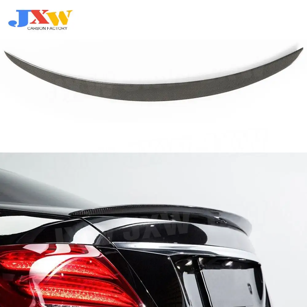 

For E Class Carbon Fiber Rear Spoiler Trunk Wing For Mercedes Benz W213 4-Door Sedan E200 E220 E250 E300 AMG 2016-2019