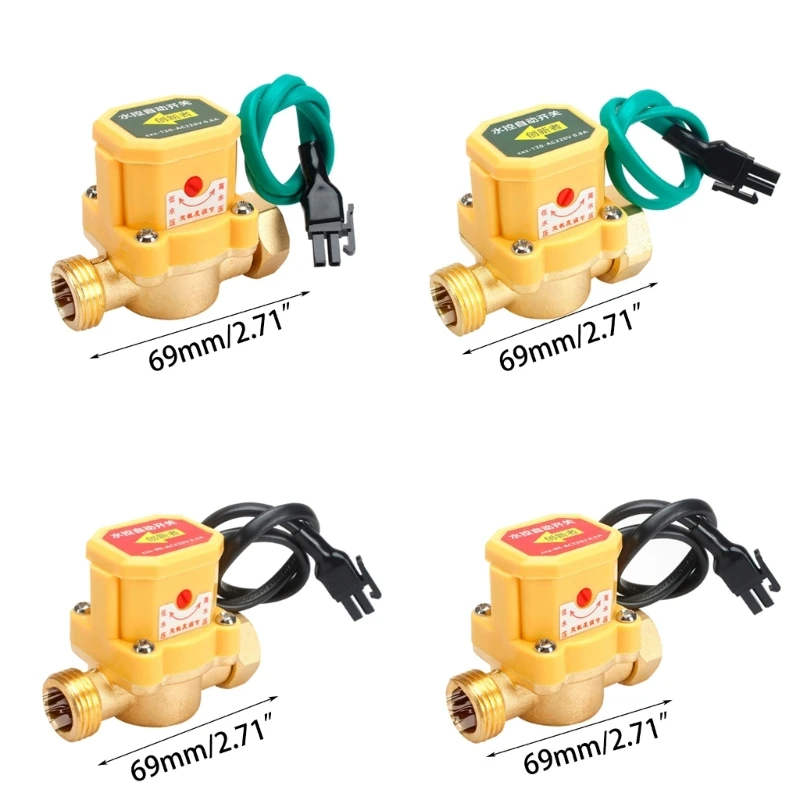 Water Pump Flow Sensor Water Pump Flow Switch G1/2 to G1/2/G3/4 to G1/2 Thread Connector Automatic Control Pump Drop Shipping