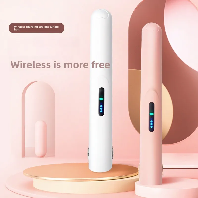

Mini Wireless Charging Portable USB Splint Bangs Roll Straight Dual Use Available Hair Care