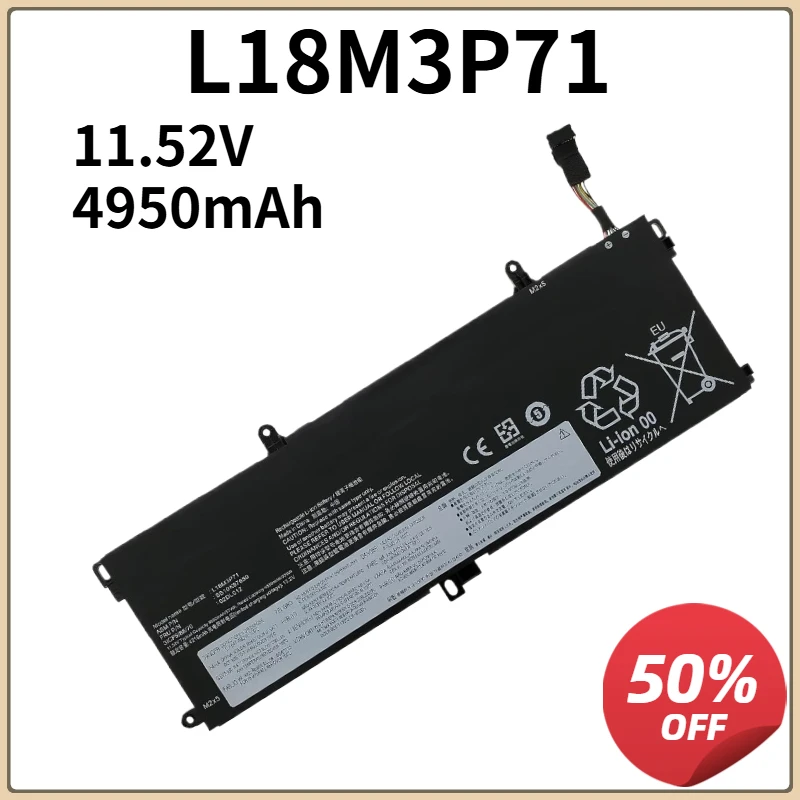 

L18M3P71 L18L3P71 L18S3P71 Laptop Battery for Lenovo ThinkPad T590 P53S ThinkPad T15 P15s 1st Gen Series SB10K97650 SB10K97649