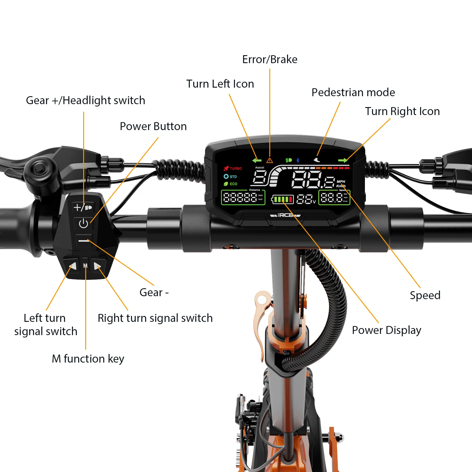 Off-road vehicle 10-inch tire, aluminum alloy, adult use, maximum speed  65km/h folding waterproof electric scooter