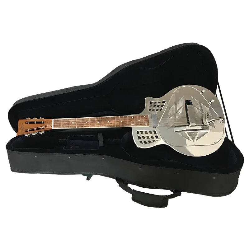 

Aiersi Brand Cutaway Bell Brass Tricone Electric Resonator Guitar