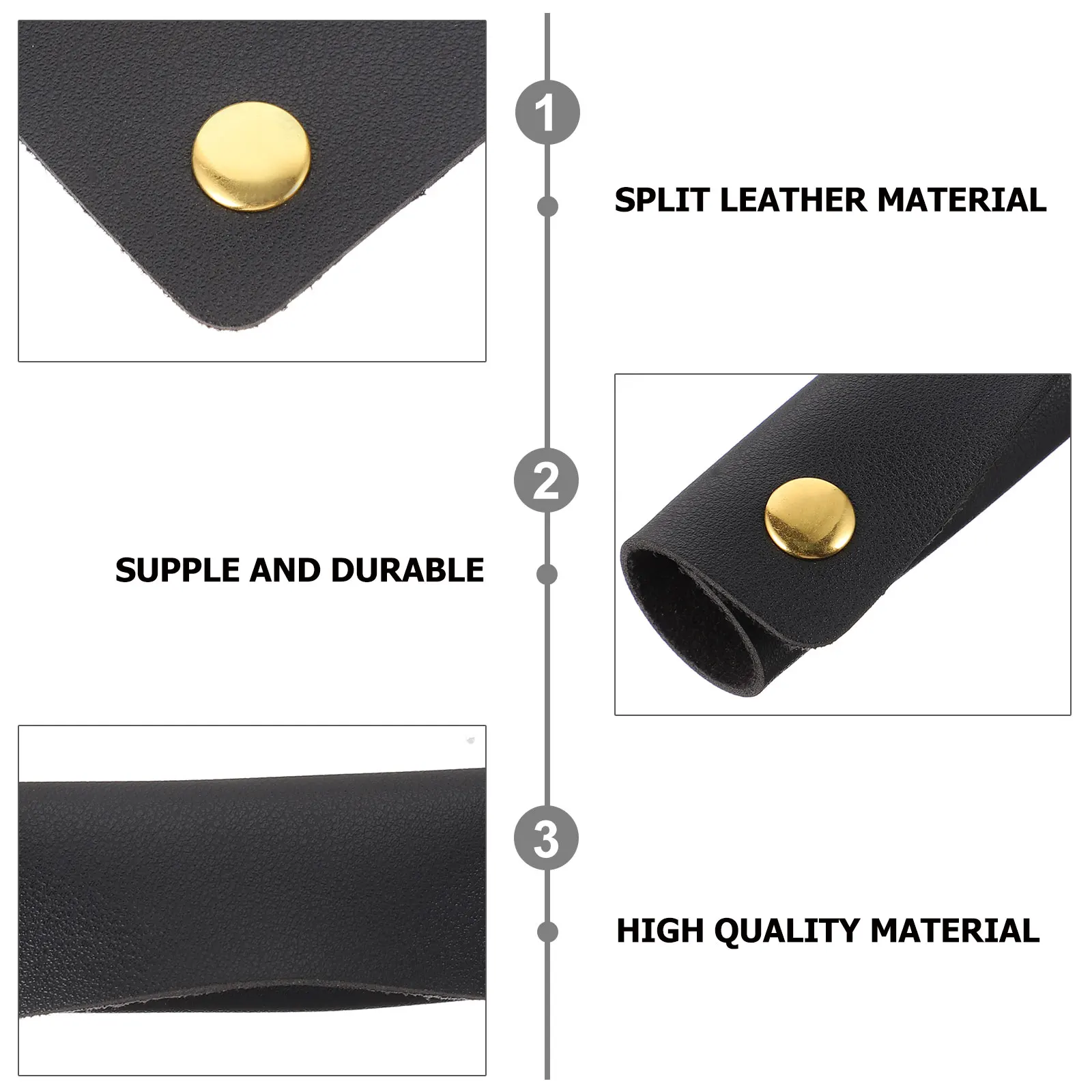

2 Pcs Decompression Belt Bag Handle Protectors for Shopping Bags Backpack Cover Grip Sleeves Handbag Wrap Pu Luggage