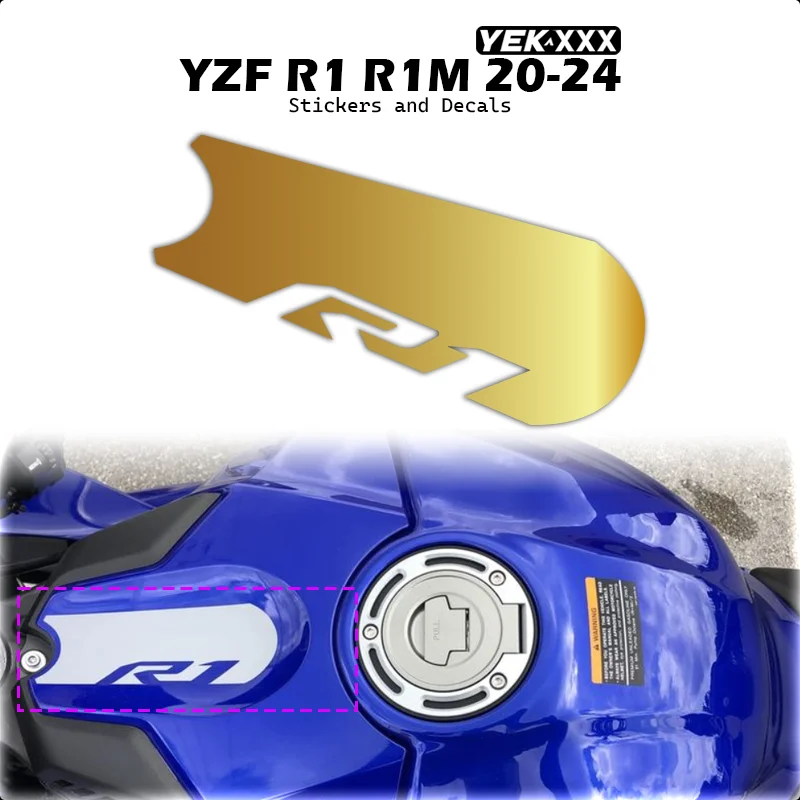 Hollow Design Fuel Tank Decals For YAMAHA R1 2020-2024 Models